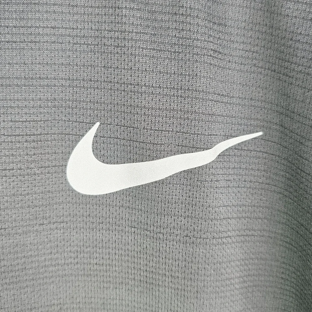 Nike Dri-FIT Miler‎ Men 2XL Short Sleeve Running Shirt Black Reflective AJ7565